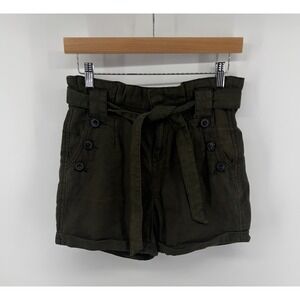 Anthropologie Daughters Of The Liberation Paper Bag Waist Shorts 2 Cottagecore